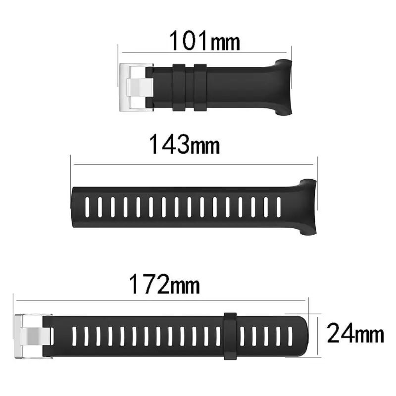 Смарт-часы, ремешок на запястье, мягкий силиконовый ремешок, резиновый ремешок для часов, ремешок на запястье, пряжка для SUUNTO D6 Dive/D6I NOVO/D6I ZULU