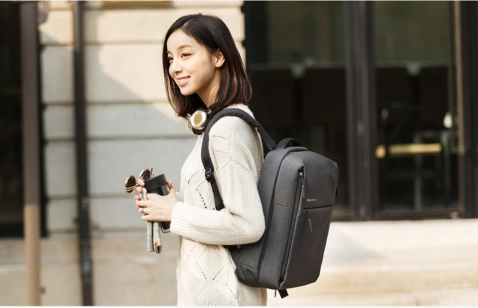 Xiaomi Mijia Рюкзак городской жизни стиль Плечи сумка рюкзак школьная сумка вещевой мешок Подходит 14 дюймов ноутбук портативный