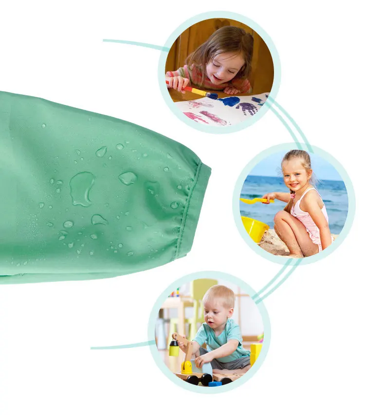 Timpupa Baby бандана нагрудники милые Мультяшные нагрудники водонепроницаемые младенческие едят детей рисунок передник с длинными рукавами детский нагрудник для кормления