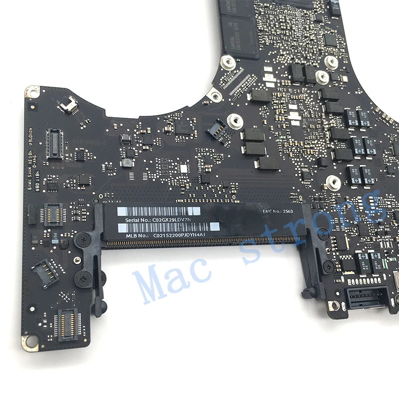 Протестированная материнская плата A1286 для MacBook Pro 15 &quotA1286 2 4G 2010 820 2850 A/B 0G 2011 2915 A 3G