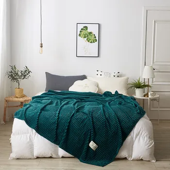 

Solid color coral fleece blanket, home sofa bed blanket warm fluff blanket Office blanket,Big size Christmas decoration blanket