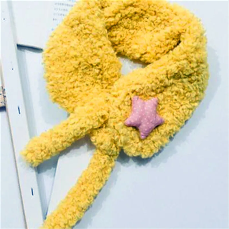 Teddy MAO/Детские теплые наушники для девочек с мультяшными фруктами на осень и зиму, милый детский нагрудник, теплый шарф для мальчиков, B68 - Цвет: B68-yellow