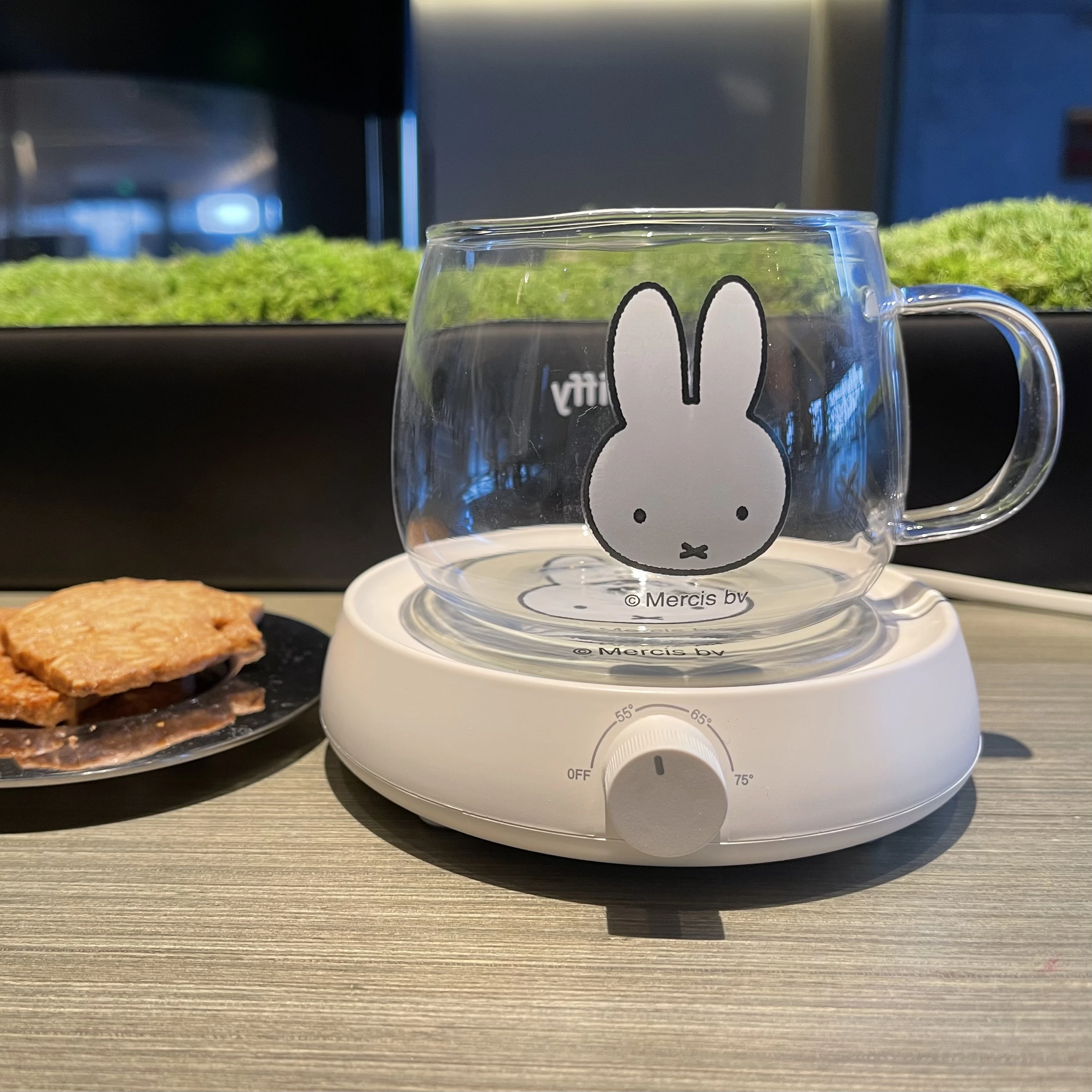 Miffy x MIPOW Coffee Mug Warmer For Office Home with 3 Temperature Settings  Auto-Off Cup Warmer Plate for Cocoa Tea Water Milk