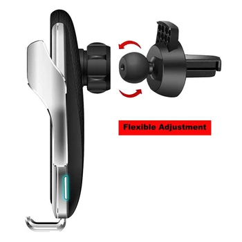 

Smart Sensor Wireless Car Charger Mount Automatic Clamping 10W Fast Charging Holder SP99