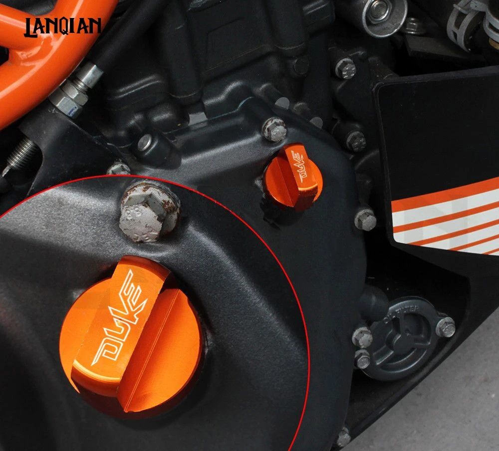 Для KTM Duke 390 125/200/250 Аксессуары для мотоциклов моторное масло шапки руль заканчивается Duke390 2013- DUKE 250