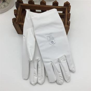 

women's Sunscreen Gloves Fashion Female Short Embroidered Sunscreen Skin Care Spring And Autumn Elastic Thin Gloves