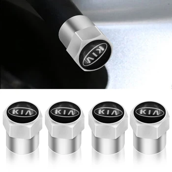 

4pcs Car Badge Wheel Tire Valve Cap Tire Dust Cap For KIA K2 K3 K5 Sorento Sportage R Rio Soul Cap Car Styling Auto Accessories