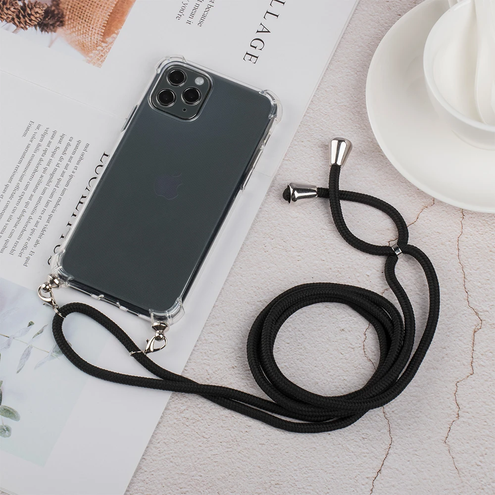 Shoulder Lanyard Case For iPhone 7 8 6 6s Plus 11 Pro Max X Xs Xr Necklace Rope Airbag 6S 10 |