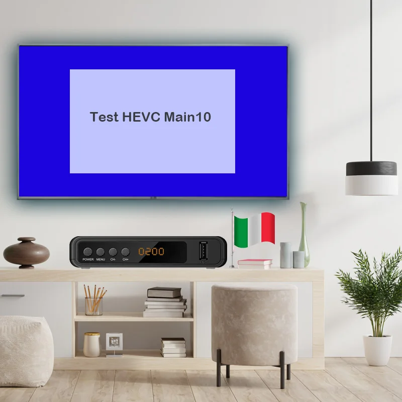 Koqit Livre Tuner Dvbc H.265 Hevc Principal 10 2in1 Remoto Dvbt2 Decodificador Digital Europa Dvb-t2 Meecast tv Vara Conjunto-caixa Superior T10 Dvb t2 - Image 2