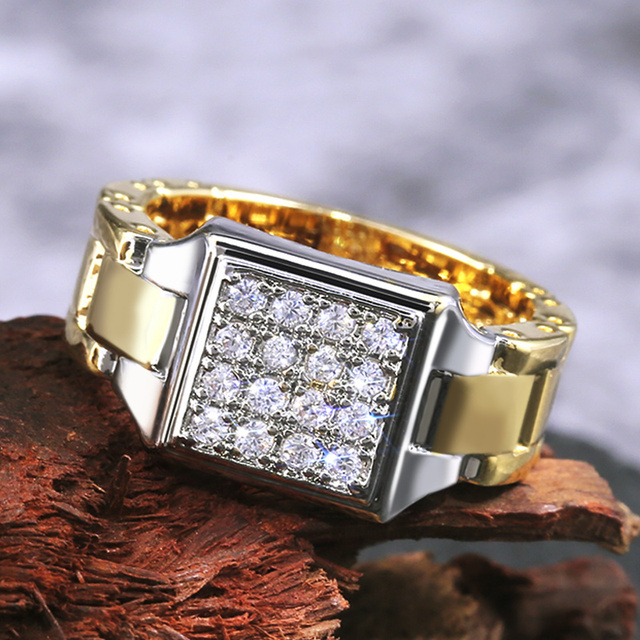 Creative Watch Shaped Ring With Joint Band Fashion Knockle Midi Rings Man Fashion Men Accessories Factory Wholesale