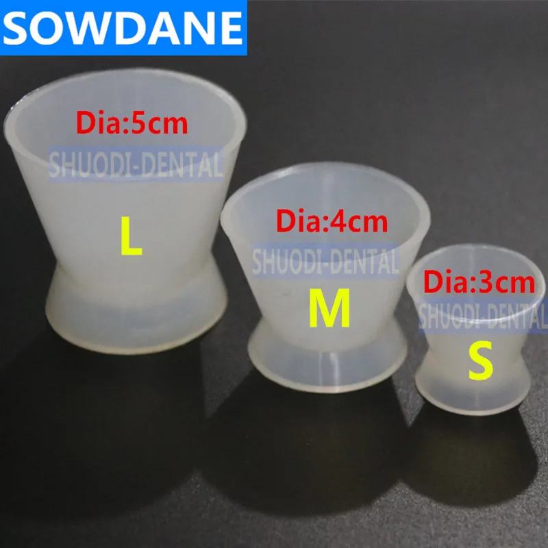 Dental Flexible Silicone Mixing Cup Silicone Rubber Mixing Plastic Bowl Cups Mixing Bowl Dentist