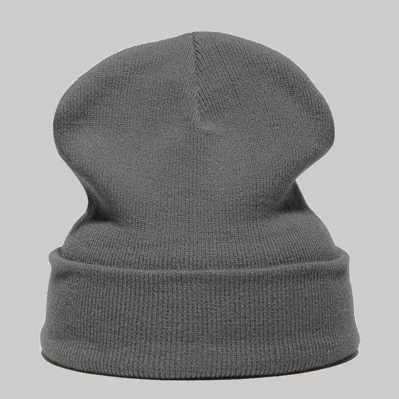 Персонализированная Шапка-бини под заказ Вышивка текст логотип, название Skullie шапка, вязаная шапка-носок зима осень женская и мужская шапка