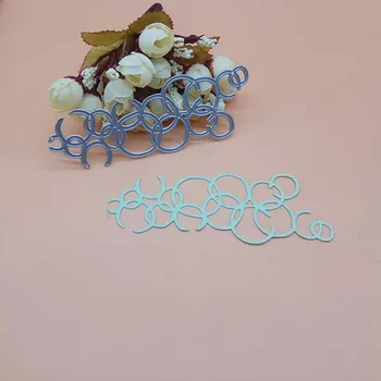

Bubbles Foam Circles Cover Border Background New Cutting Dies Scrapbooking Dies Metal Stamps and die for Card Making DIY