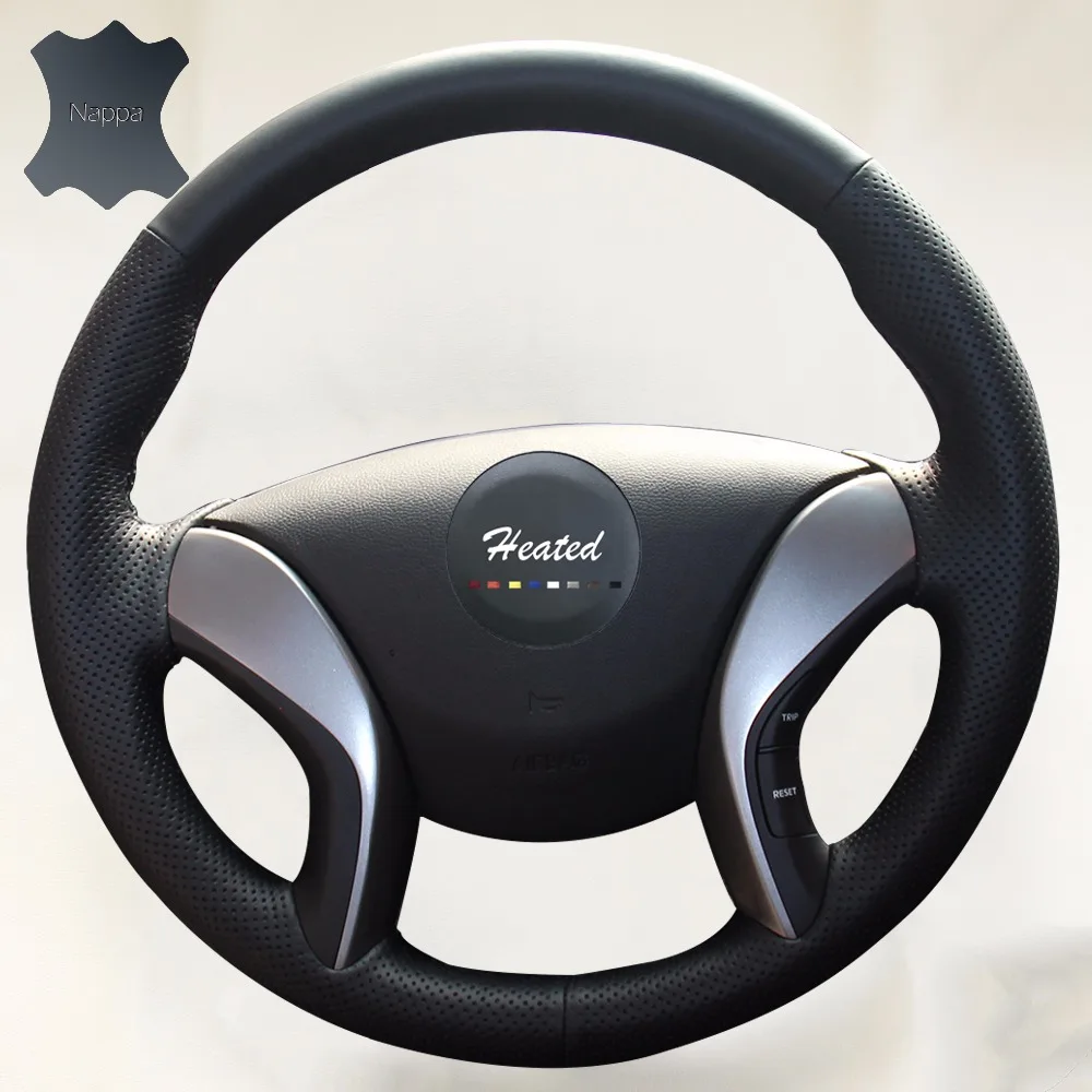 Чехол на руль из кожи наппа оплетка для Hyundai Elantra 2011 2016 Avante i3 руль|steering wheel cover|on the