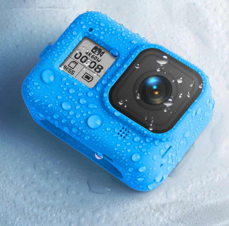 Силиконовый защитный чехол для GoPro Hero 8 корпус экшн-камеры чехол Защитная крышка оболочка с ремешком на руку для GoPro аксессуары