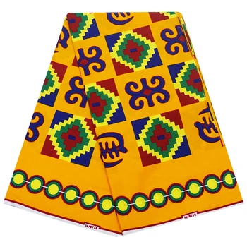 

African real wax block prints veritable style wax Ankara printed fabric 100% cotton