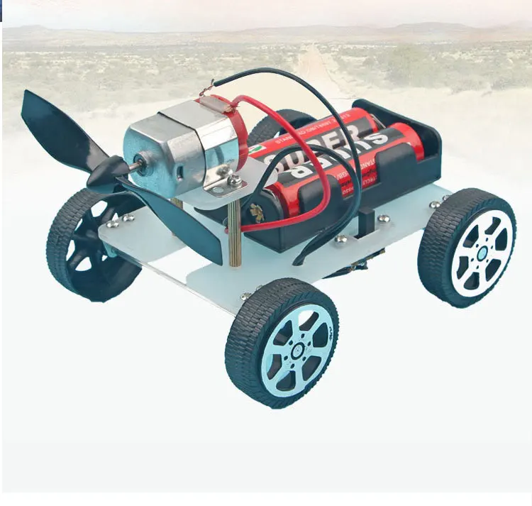 Wind Power Car DIY Electronic Kit Technology Science Toys Kits For Children Experiment Stem Tecnologia Teaching Materials