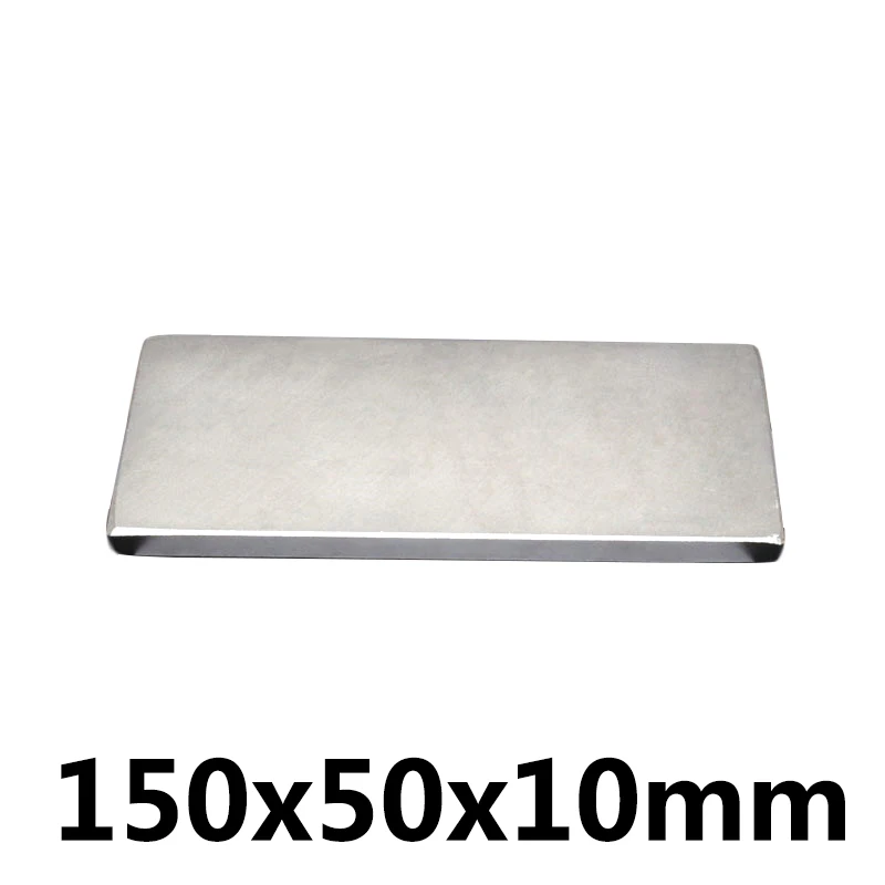 

1/2/3 pcs Bar Magnets Rare 150*50*10 Neodymium Magnet Earth permanent magnetic 150x50x10 mm Bulk Super Strong Strip Block