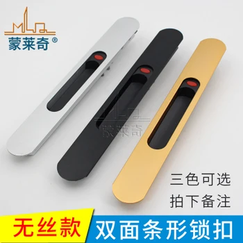 

New Mortice sliding window lock no keys interior room hanging sliding door embedded lock hook invisible move window lockset