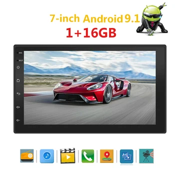 

7 Inch 2 Din Android 9.1 Car Stereo MP5 Vedio Player USB Audio FM Radio GPS navi WiFi BT Head Unit with Camera universal