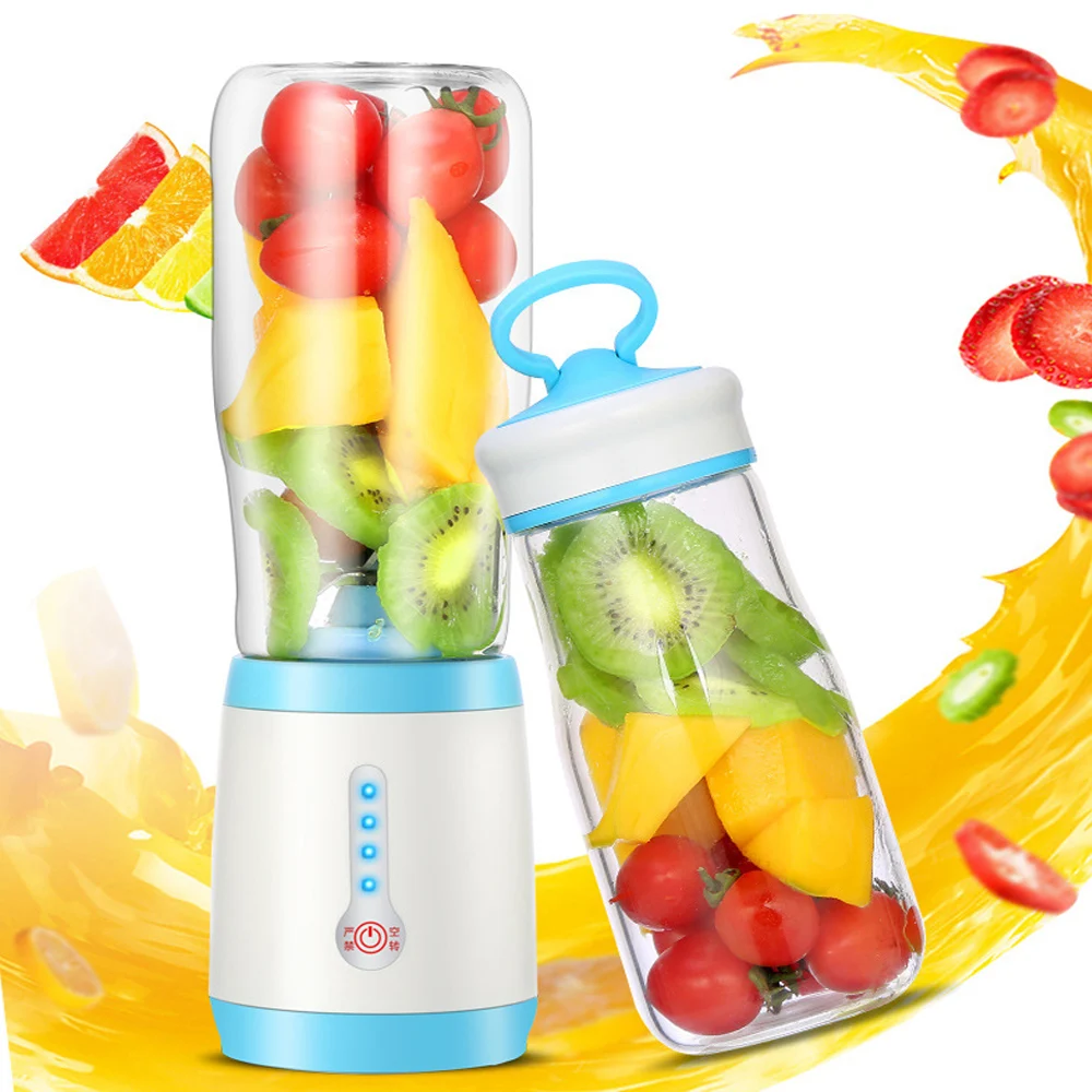  3 in 1 Electric Juicer Water Bottle USB Rechargeable Grinder Kitchen Vegetable Blender Stainless St - 4000371214817