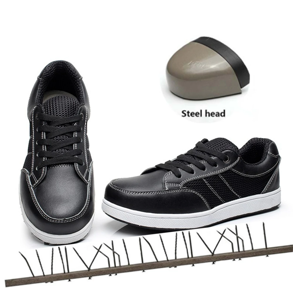 Мужская повседневная безопасная обувь для мужчин и женщин Рабочая со стальным