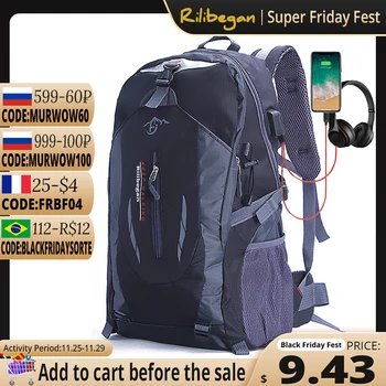 Mochila impermeable de nailon para hombre y mujer, de viaje de alta calidad para morral escalada, senderismo, deportes al aire libre, mochila escolar
