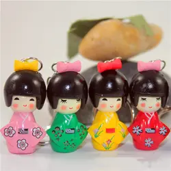 2019 новая мода случайный цвет 1 шт японское кимоно брелок для девушек мультфильм кукла брелок кукольный брелок для девочек