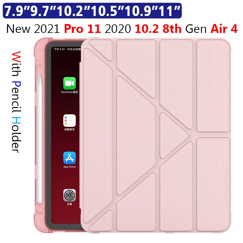 Per Ipad Air 4 Custodia 2020 Ipad Pro 11 Custodia 2021 Funda Ipad Custodia Da 10.2 Pollici 7Th 8A Generazione Custodia Air 3 Mini 5 9.7 Astucci