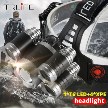 Brighest Headlamp Led Headlight XML 3/5 LED T6 Head Lamp Flashlight Torch head light use 18650 battery Best For Camping, fishing sezk20 best t6 2 r5 13000 lumen led headlamp 4 modes headlight camping hunting head light lamp 2 18650 battery ac charger