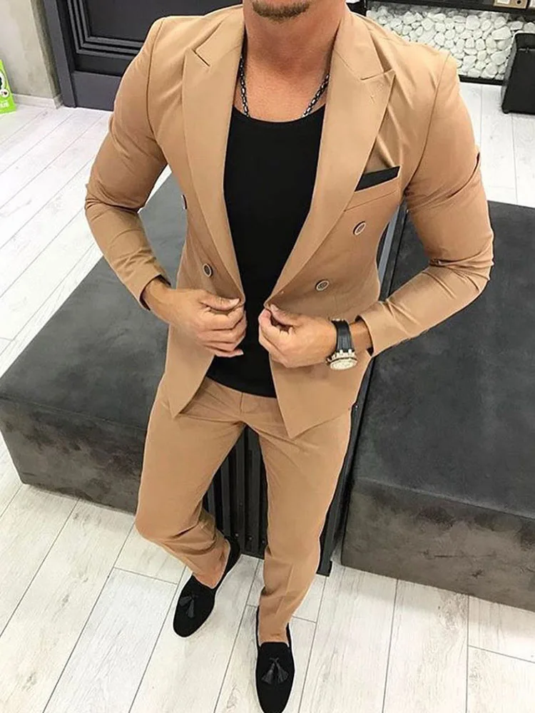 Prom Wedding Business Men Suit Set 