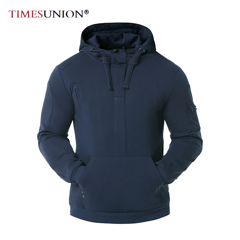 

2020 Winter New Desgin Hoodies Men Thread Stitching Man Hoodies Fashion Pocket Stranger Things Warm Hoodies Men