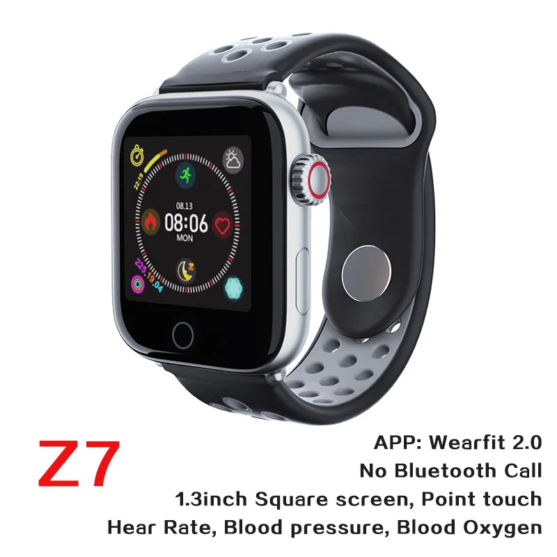 z7 silver W34, Bluetooth, часы с циферблатом и функцией ответа, Смарт-часы, пульсометр, фитнес-трекер, браслет, браслет MTK 2502 IOS - Цвет: z7 silver