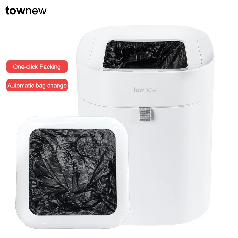 

Townew T Air Smart Trash Can One Key Packaging Replacing Garbage Bags Waste Bin 12L Chargable Trash Can For Garbage cubo basura