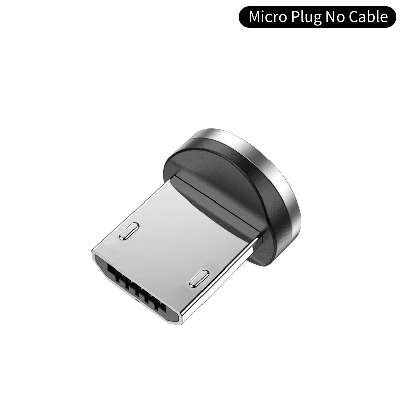 1 м 2 м Магнитный зарядный кабель Micro USB кабель для iPhone XR XS Max X магнитное зарядное устройство usb type C кабель светодиодный провод для зарядки - Цвет: Plug for Micro