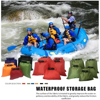 

5pcs Ultralight Swimming Bag Dry 6 Colors Outdoor Nylon Kayaking River Storage Drifting PVC Waterproof Rafting Bag