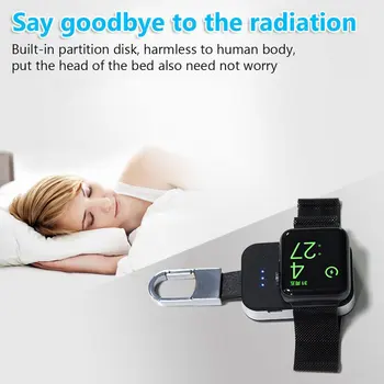 

Watch Charging Treasure Iwatch345 Keychain Mobile Power Mini Watch Wireless Charger 950Mah Keychain Design Power