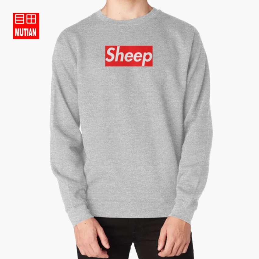Толстовки с овцами, свитшоты, hey thats pretty good idubbbz idubbbztv march box logo parody Sheep - Цвет: grey-sweatshirt