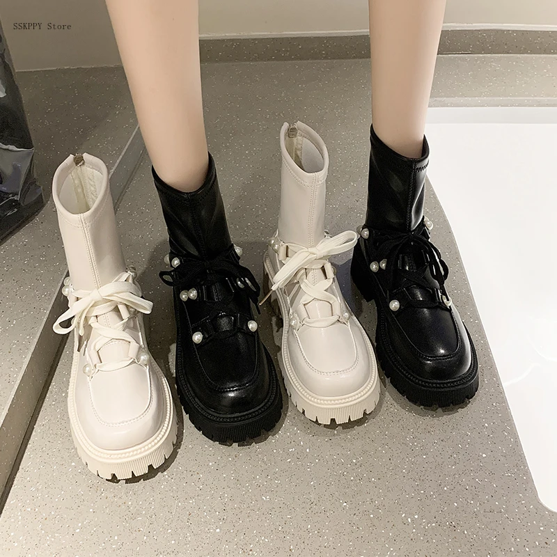

British Style short Boots Women's 2022 Spring and Autumn New Fashion All-match Comfortable and Elegant Short Boots Women