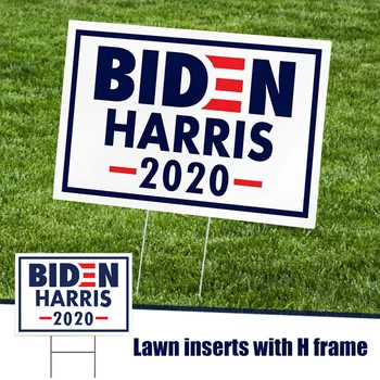 

Biden/Harris for President 2020 Yard Signs with H-Frames 12x18 Inch Lawn Outdoor H88F