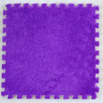 purple Прошитый замшевый сетчатый красный ковер лобзик Поролоновый напольный коврик для спальни полный напольный коврик-36 - Цвет: purple