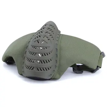 

WST tactical mask lightweight double adjustment outdoor half face breathable protective mask for Hunting Airsoft Paintball Shoot