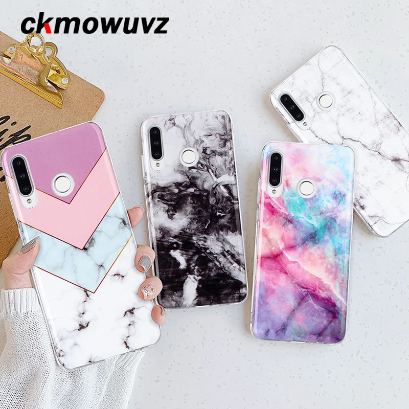 Чехол для телефона Huawei P20 Lite 2019 задняя крышка P30 Pro оболочка на Nova 4e милый арт