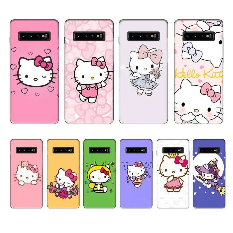 

FFboost Hello Kitty Cat case coque fundas etui for samsung galaxy A10 A20 A30S A40 A50 A51 A70 A71 note 8 9 10 cases cover