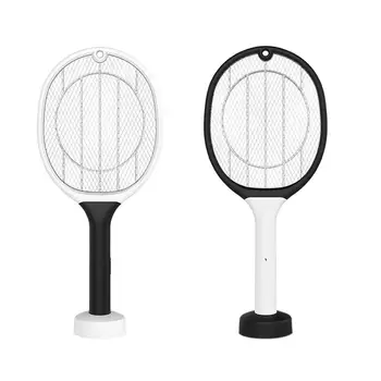 

Electric Bug Fast Zapper USB Rechargeable Mosquito Fly Swatter 2 in 1 1200mAh Mosquito Racket for Indoor Outdoor Summer