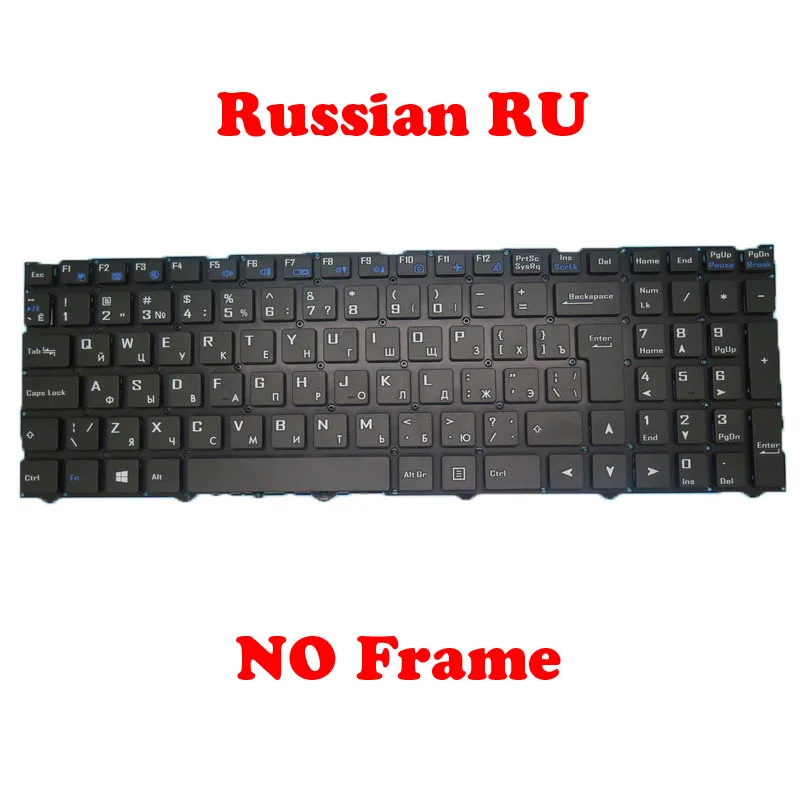 RUKeyboard CLEVO CVM18H86SU-4302 6-80-NJ500-280-1 CVM18H86SU-4306 6-80-NJ510-280-1 þƾ  /  (ū Է)