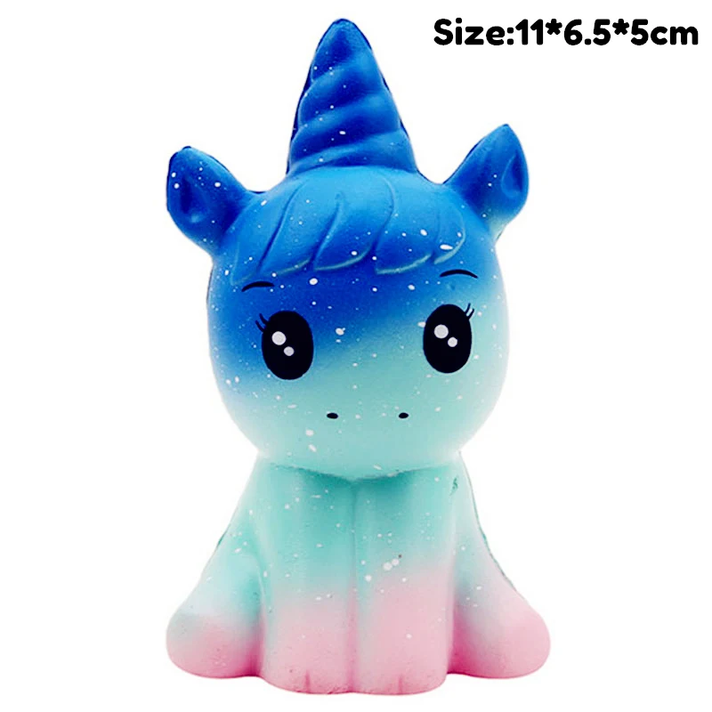 

Starry sky Unicorn Slow Rising Simulation Kawaii Animal Squishy Toy Anti Stress Reliever Soft Squeeze Gift Toys for Children