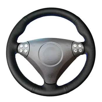 

Car Steering Wheel Cover Custom Made Anti-Slip Hand-Sewing Black Suede Leather DIY for Mercedes Benz C55 AMG 2005 2006 2007