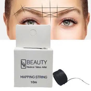 

Microblading Mapping String Pre-Inked Eyebrow Marker Thread Tattoo Brows Point Line Disposable 10m Pre Inked Eyebrow Mark Line