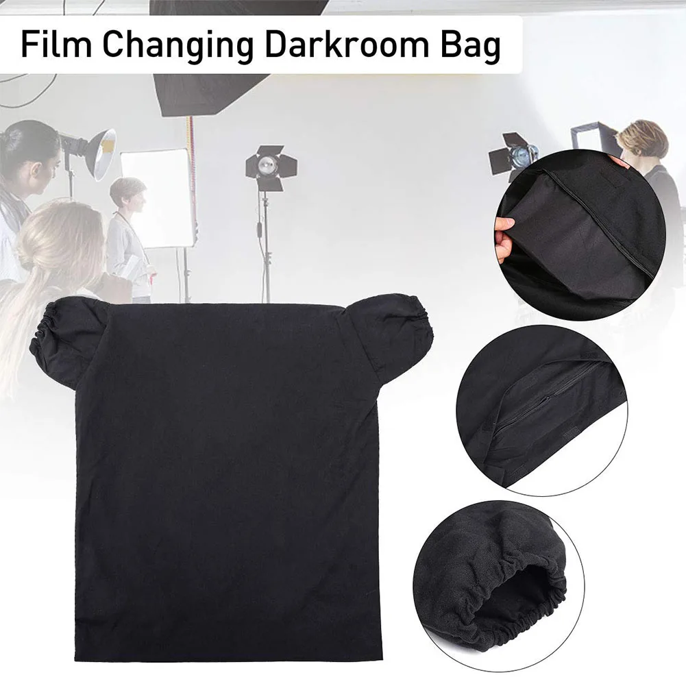 Anti Static Zipper Portable Dual Layer Professional Developing Light-proof Anti Reflection Film Changing Darkroom Bag Easy Clean